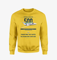 Thumbnail for Cessna Citation 500 - Citation I design on yellow sweatshirt
