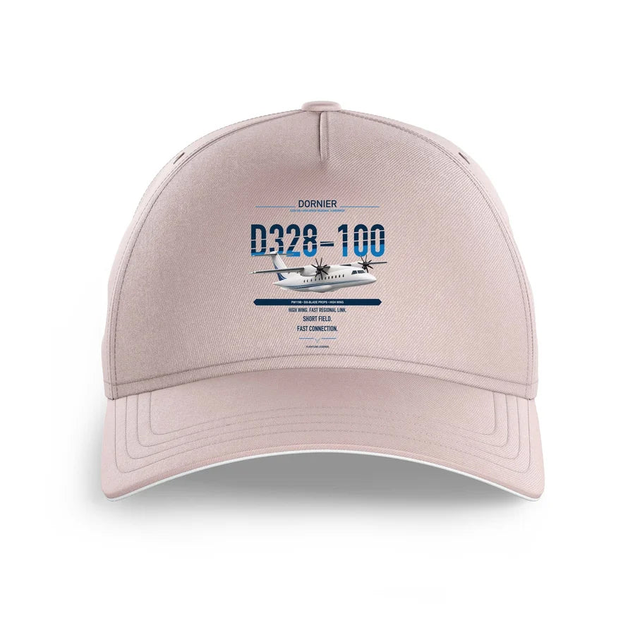 Dornier D328-100 design on pink printed hat