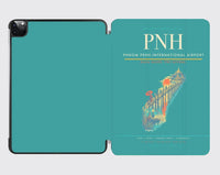 Thumbnail for Phnom Penh International Airport (PNH) design on turquoise ipad tablet case
