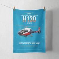 Thumbnail for Airbus H130 design on turquoise towel