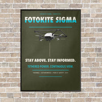 Thumbnail for Fotokite Sigma vertical canvas print - framed - green army background