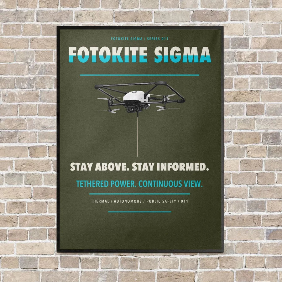 Fotokite Sigma vertical canvas print - framed - green army background