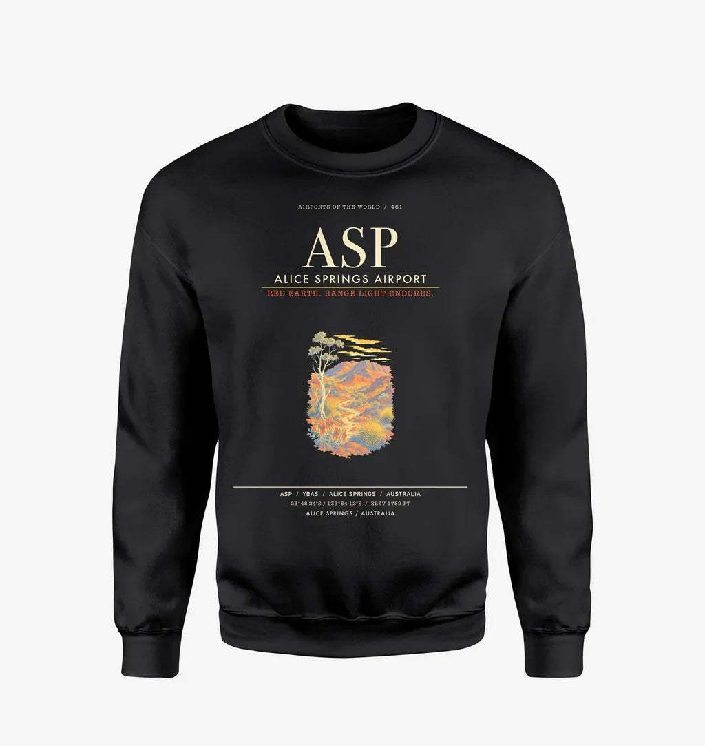 Alice Springs Airport ASP Sweatshirt - Black