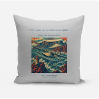 Thumbnail for VINTAGE G4494 - The Cape Of Storms Rounding - Designed Pillows design on lightgray