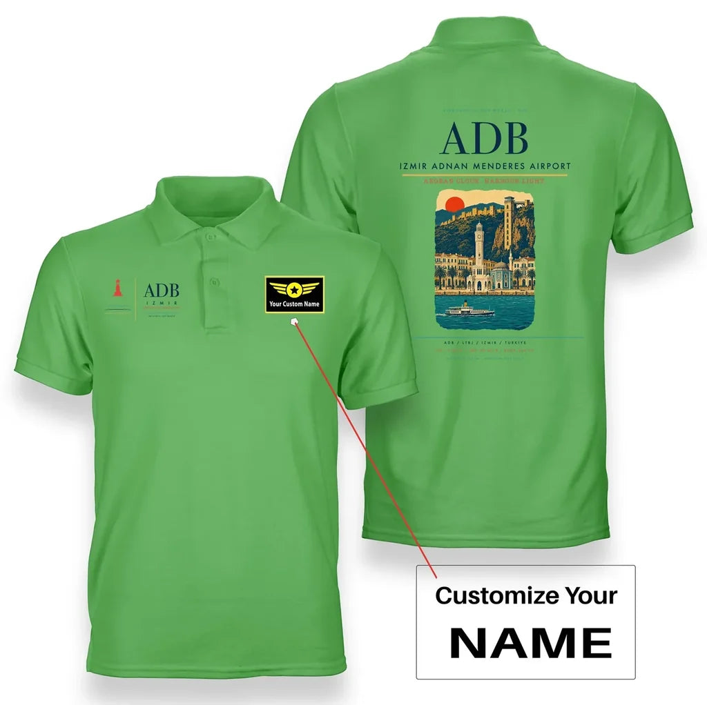 Izmir Adnan Menderes Airport ADB Light Green+Name