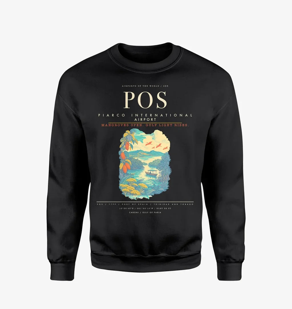 Piarco International Airport POS Sweatshirt - Black