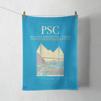 Thumbnail for Tri-Cities Airport (PSC) design on turquoise towel