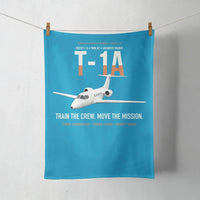Thumbnail for T-1A Jayhawk Advanced Jet Trainer design on turquoise towel