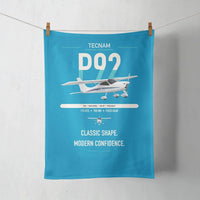 Thumbnail for Tecnam P92 Echo MkII design on turquoise towel