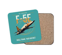 Thumbnail for F-5E Tiger II design on turquoise 1 piece coaster