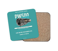 Thumbnail for PW500 design on turquoise 1 piece coaster