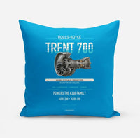 Thumbnail for TRENT 700 design on turquoise pillow