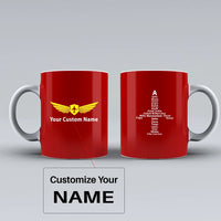 Thumbnail for Customisable Aviation Alphabet Mug - view 9