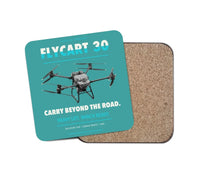 Thumbnail for DJI FlyCart 30 design on turquoise 1 piece coaster