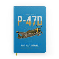 Thumbnail for P-47D Thunderbolt Razorback design on turquoise notebook