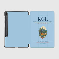 Thumbnail for Kigali International Airport (KGL) design on light blue samsung tablet tablet case