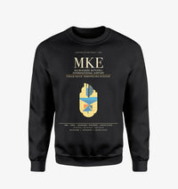 Thumbnail for Milwaukee Mitchell International Airport MKE Sweatshirt - Black