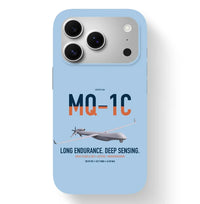 Thumbnail for MQ-1C Gray Eagle ER design on light blue magsafe iphone case, for iPhone 17 Pro