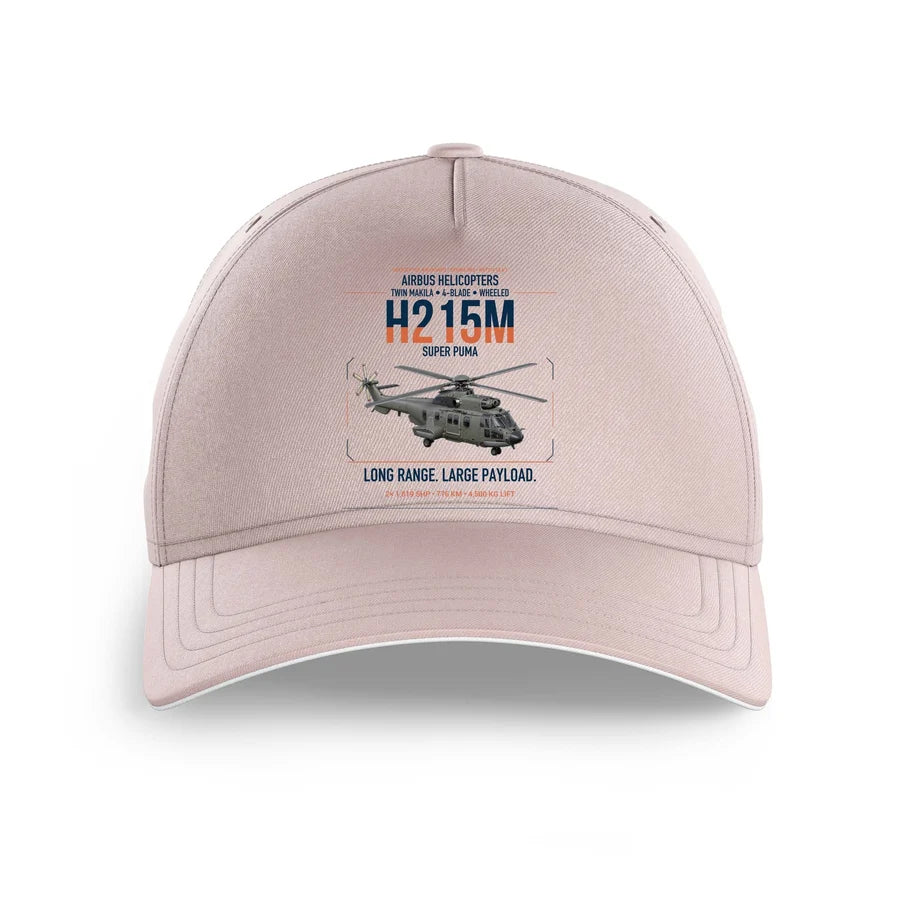 Airbus H215M design on pink printed hat