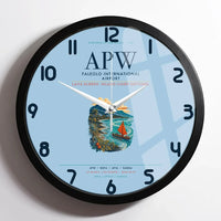 Thumbnail for Faleolo International Airport (APW) design on light blue framed wall clock