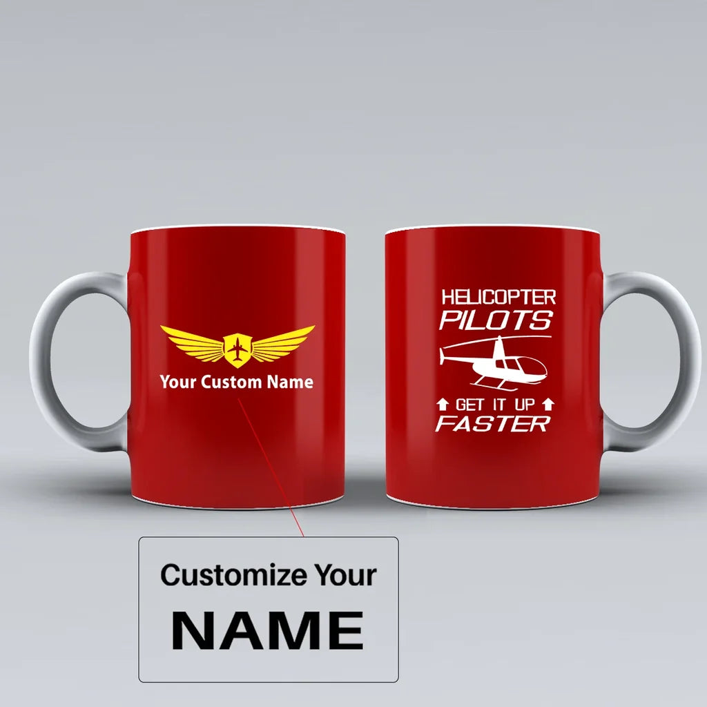 Customisable Helicopter Mug - view 9