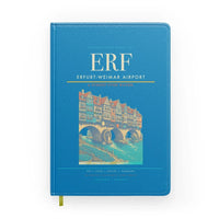 Thumbnail for Erfurt-Weimar Airport (ERF) design on turquoise notebook