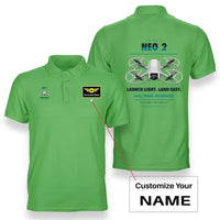 Thumbnail for DJI Neo 2 design on light green polo with custom name badge