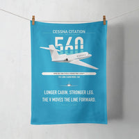 Thumbnail for Cessna Citation 560 - Citation V design on turquoise towel