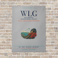 Thumbnail for Wellington International Airport WLG vertical canvas print - no frame - light gray background