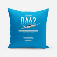 Thumbnail for Diamond DA42-VI design on turquoise pillow