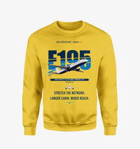 Thumbnail for Embraer E195 design on yellow sweatshirt