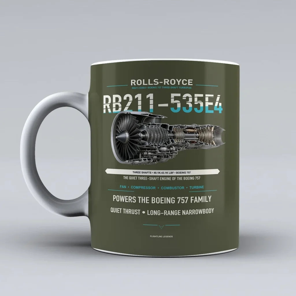 Mug design on green army rb211 535e4