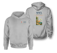 Thumbnail for Malmo Airport (MMX) design on light gray double-side hoodie