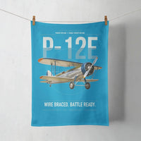 Thumbnail for Boeing P-12E design on turquoise towel