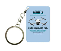 Thumbnail for DJI Mini 3 Key Chain design on light blue key chain