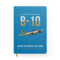 Thumbnail for Martin B-10 design on turquoise notebook
