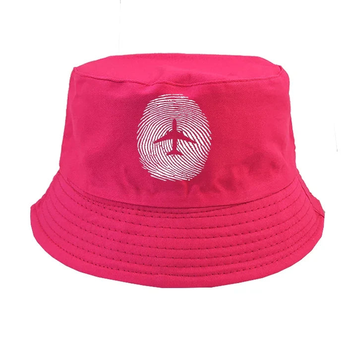 Aviation Finger Print summer hat - pink
