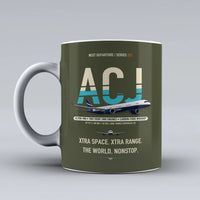 Thumbnail for ACJ350 Mug design on green army airbus