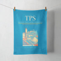 Thumbnail for Vincenzo Florio Airport Trapani-Birgi (TPS) design on turquoise towel
