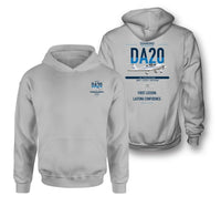 Thumbnail for Diamond DA20 design on light gray double-side hoodie, double-side print