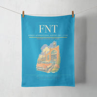 Thumbnail for Bishop International Airport (FNT) design on turquoise towel