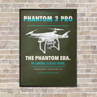 Thumbnail for DJI Phantom 3 Professional vertical canvas print - framed - green army background