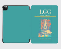Thumbnail for Liège Airport (LGG) design on turquoise ipad tablet case