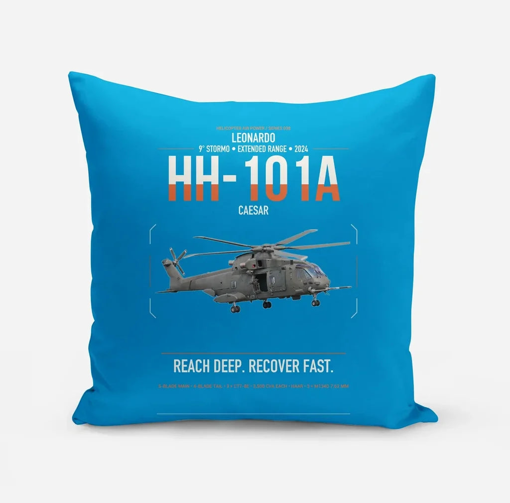 Leonardo HH-101A Caesar design on turquoise pillow