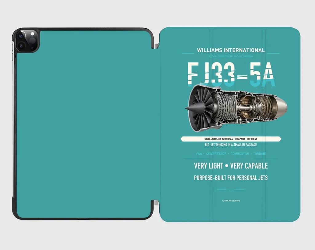 FJ33-5A design on turquoise ipad tablet case