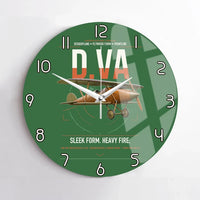 Thumbnail for Albatros D.Va design on green no frame wall clock
