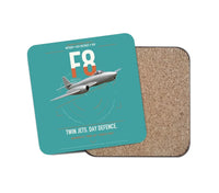 Thumbnail for Gloster Meteor F8 design on turquoise 1 piece coaster