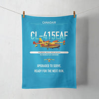 Thumbnail for Canadair CL-415EAF design on turquoise towel