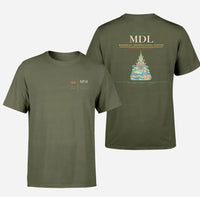 Thumbnail for Mandalay International Airport (MDL) design printed on green army double-side t-shirt