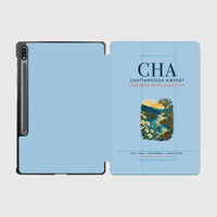 Thumbnail for Chattanooga Airport (CHA) design on light blue samsung tablet tablet case